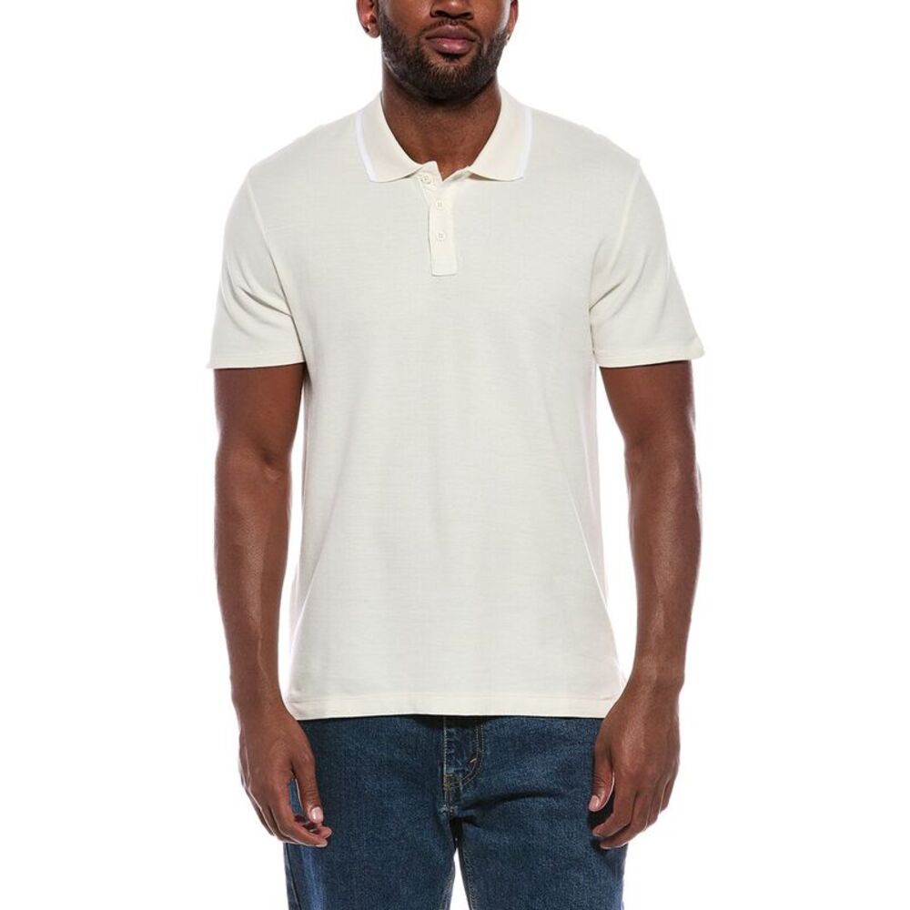 Atm Anthony Thomas Melillo Mens  Pique Polo Shirt, Grey
